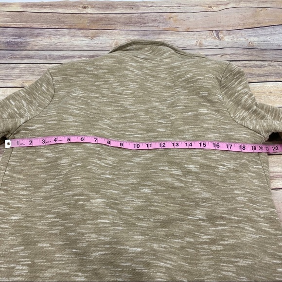 Green Tea open front Sherpa cardigan M nwot - Picture 6 of 7